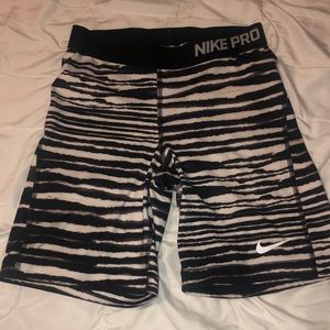 Striped Nike shorts